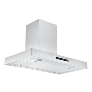 Moderna 36 in. Convertible Wall Mounted Range Hood in Stainless Steel with Night Light Feature
