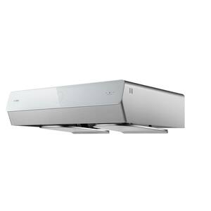 Pixie Air Slim Line 30 in. Convertible Under the Cabinet Range Hood in Off-White with Capture-Shield Technology