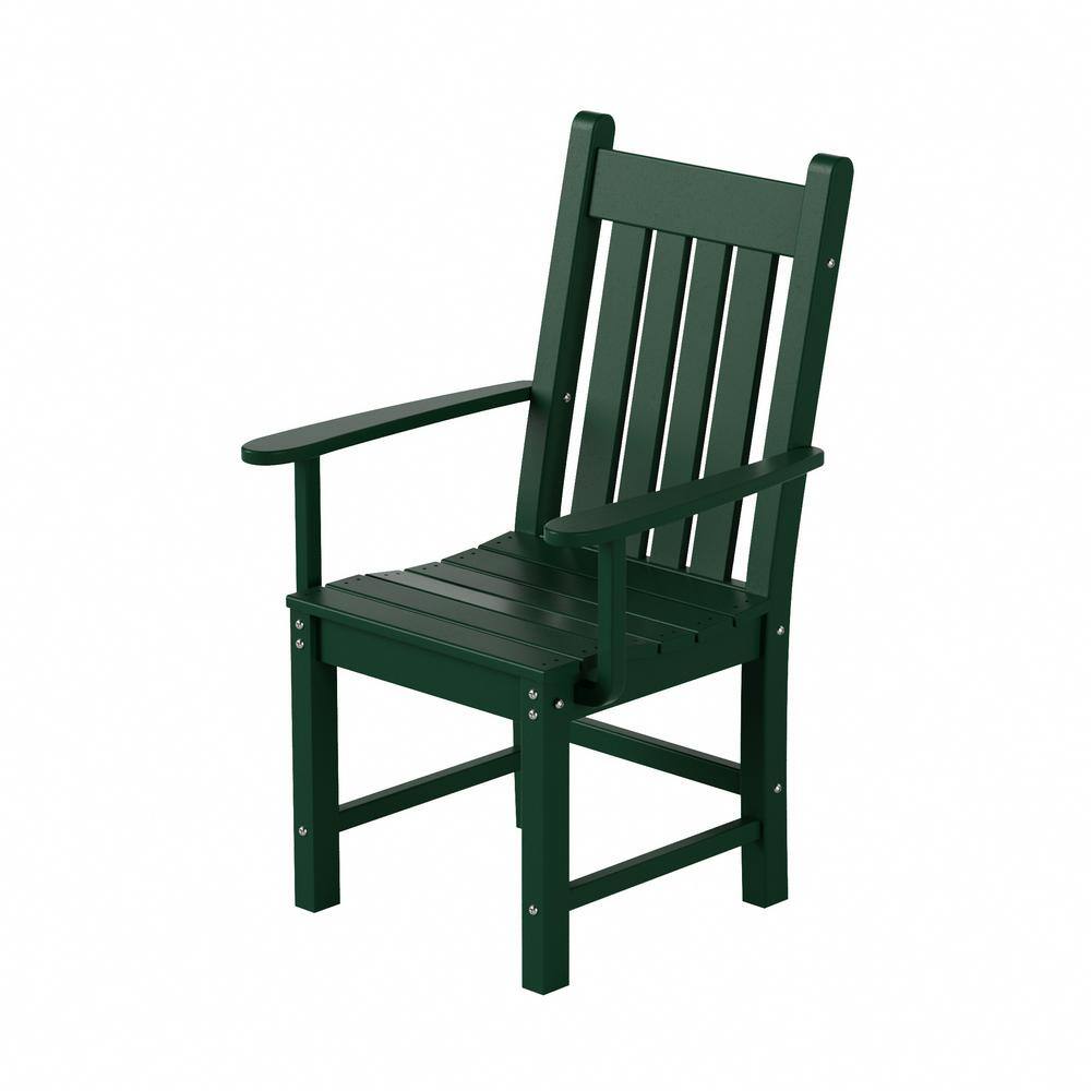 Laguna Dark Green Outdoor Patio Dining Armchair