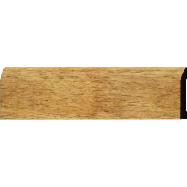 5523 29/64 in. x 3-1/4 in. x 8 ft. PVC Composite Imperial Oak Colonial Base Moulding