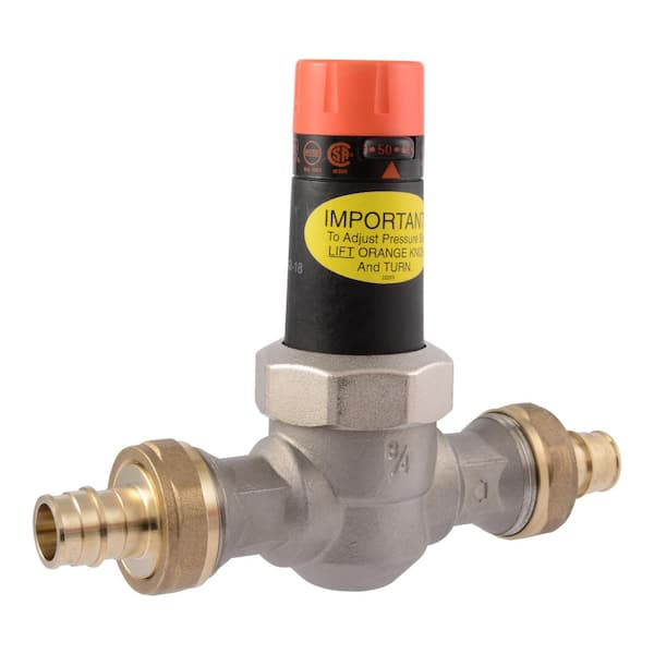 Cash Acme 3/4 in. EB25 Double Union PEX-A Expansion Stainless Steel Pressure Regulating Valve