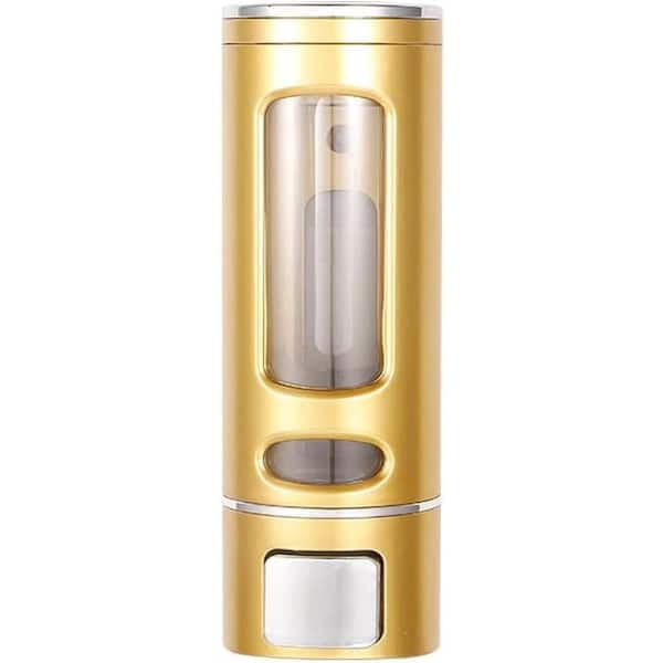 Gold Soap Dispenser Lotion Dispenser Wall Mount 1 Chamber Bathroom Shower Pump for Shampoo Conditioner Gel