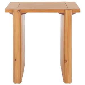 Buckley 20 in. Natural Rectangular Wood End Table