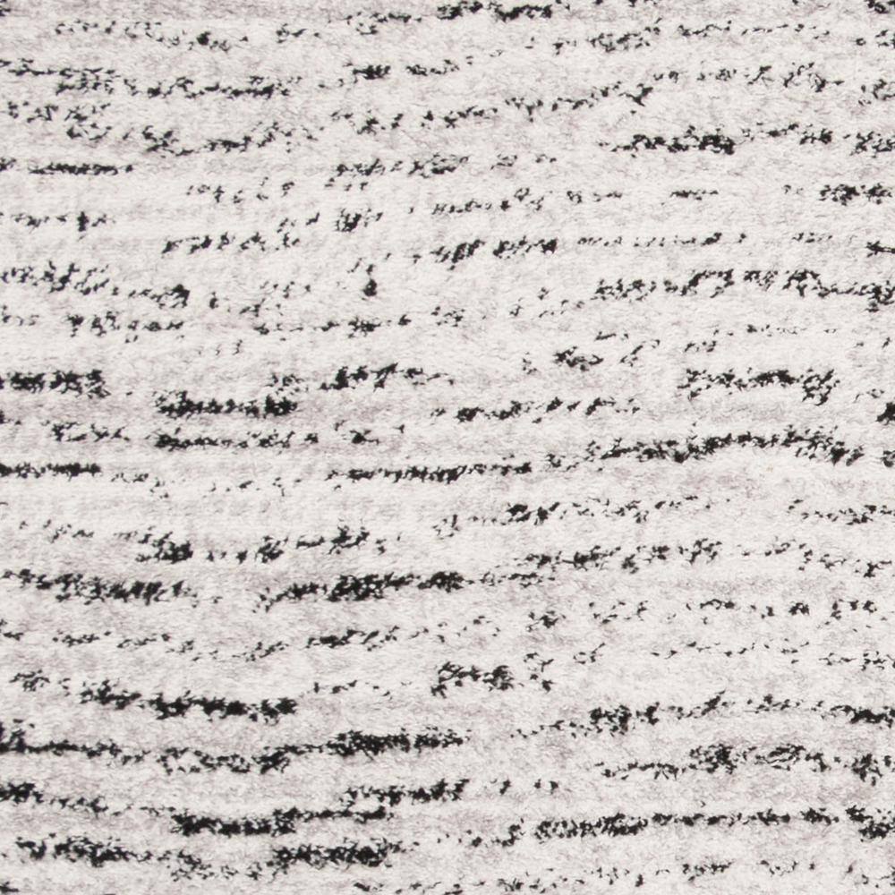 Ivory Stripe Easy-Care Synthetic 4' x 6' Rectangular Rug