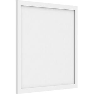 5/8 in. x 3-1/6 ft. x 3-1/6 ft. Cornell Flat Panel White PVC Decorative Wall Panel