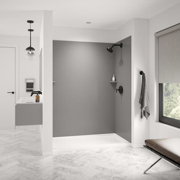 Bootz Industries ShowerCast 60 in. L x 34 in. W Alcove Shower Pan