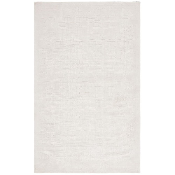 Audrey 5 ft. x 7 ft. Ivory Solid Abstract Area Rug