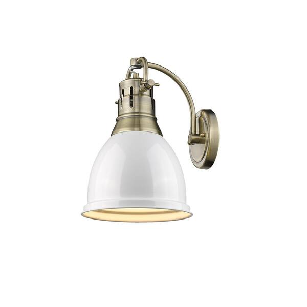 Golden Lighting 3602-1W Pewter Duncan 13"H Wall Sconce 