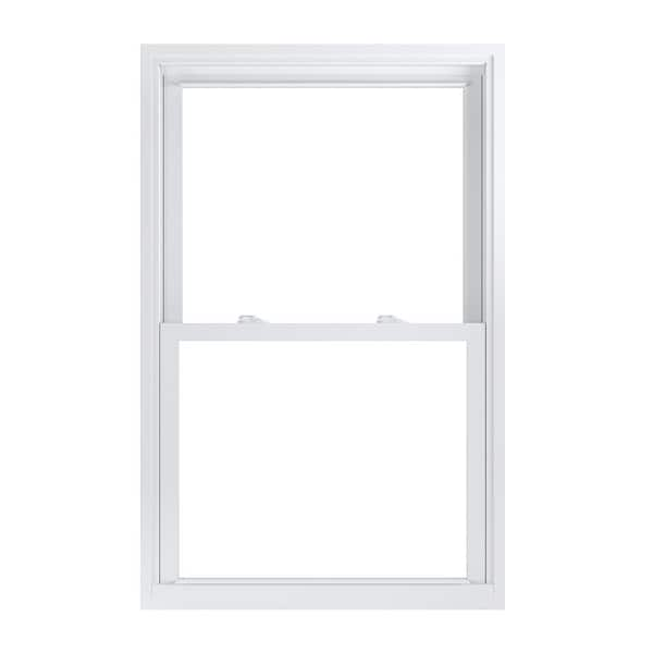 American Craftsman 31.75 in. x 49.25 in. 70 Pro Series White Double Hung Low-E2 Argon PS Glass Vinyl Replacement Window, Screen Incl