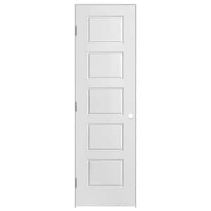 Masonite 24 In. X 80 In. 6 Panel Split Jamb Hollow-Core Textured Primed ...