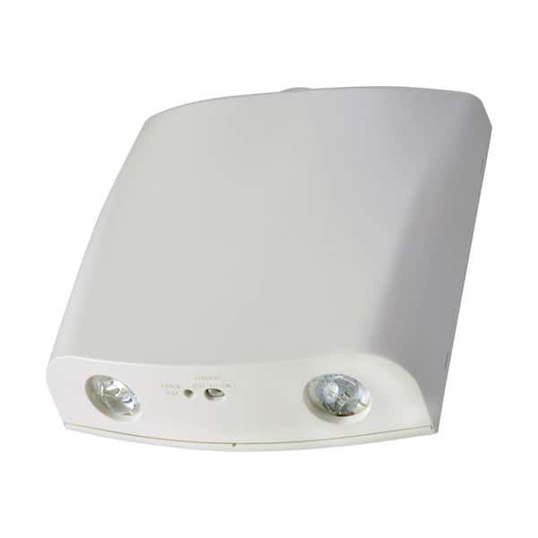Atlite - Emergency Atlite 0.7W 2-Head Integrated LED White Emergency Light w/ NiCad and Self-Diagnost