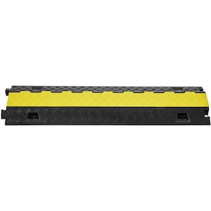 36.14 in. x 9.84 in. 3 ft. Cable Protector Ramp 2 Channel 22000lbs. Load Raceway Cord Cover Conduit (5-Pack)