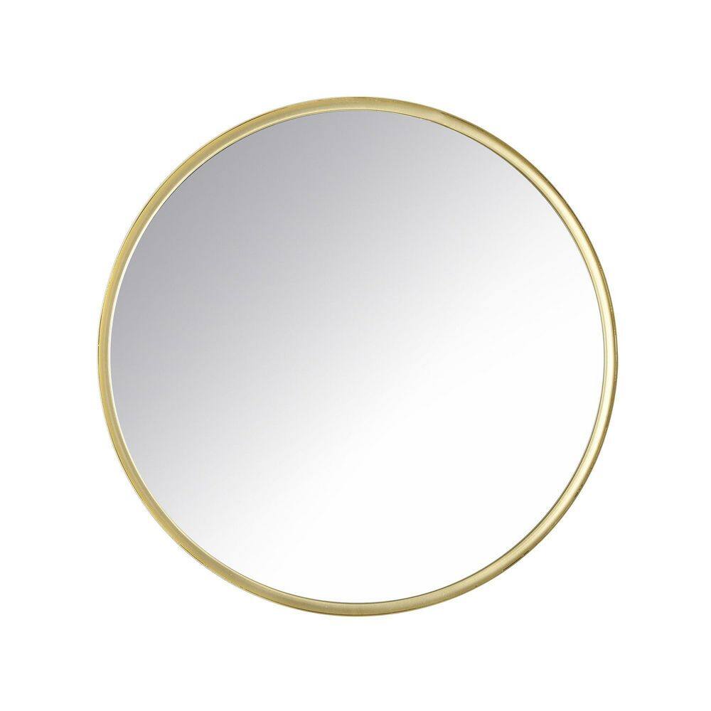 Edvivi London 24 in. W x 24 in. H Round Gold Iron Framed Modern Accent