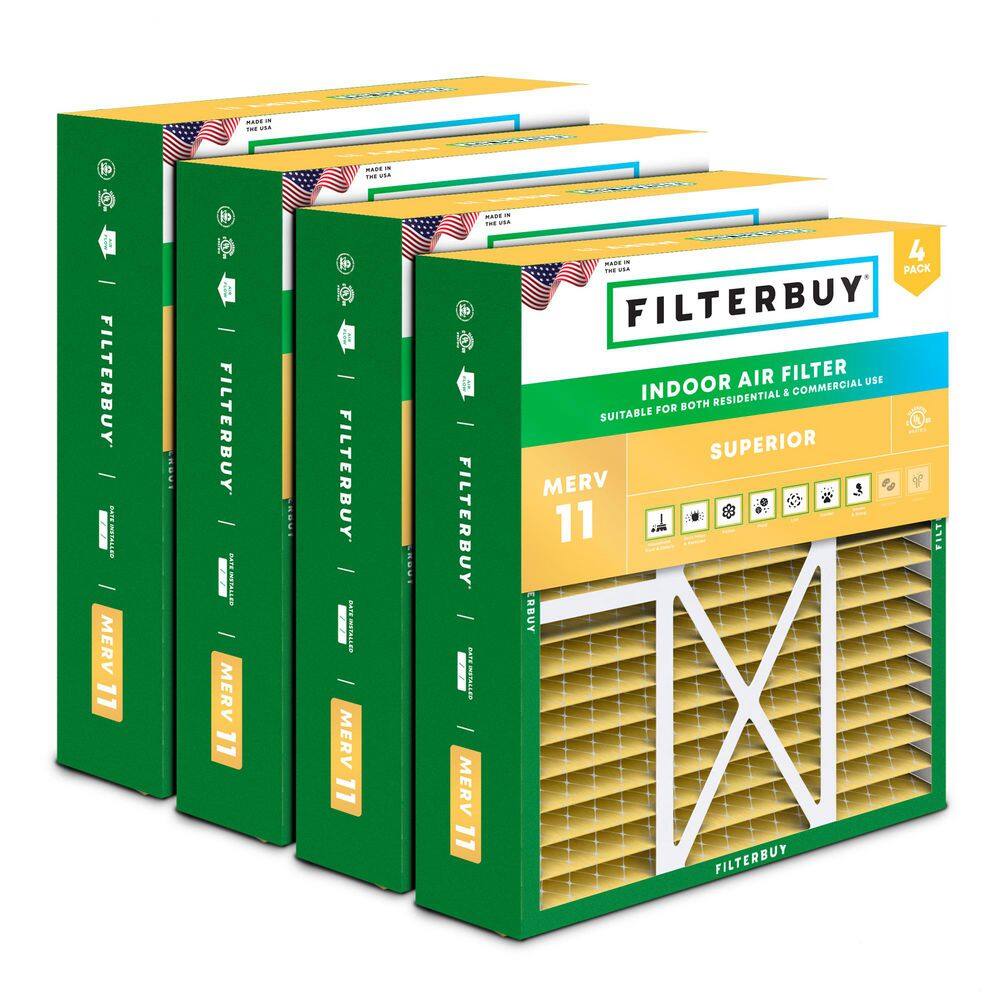 20 in. x 22 in. x 5 in. MERV 11 (FPR 7) Allergen Defense Pleated HVAC AC Furnace Air Filters for Amana and More (4-Pack) price history on PriceWatchPro