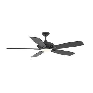 Laskintown 52 in. LED Indoor Coal Ceiling Fan with Remote
