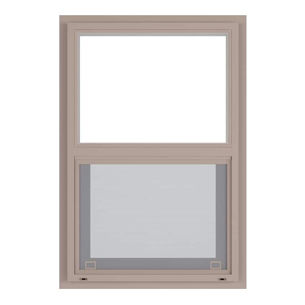 Window Inner Ply Ply Gem 23.5 in. x 35.5 in. Select Series Single Hung Vinyl Clay Window ...