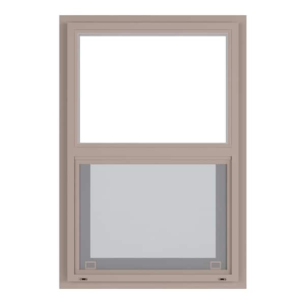 23.5 in. x 35.5 in. Select Series Single Hung Vinyl Clay Window with HPSC Glass and Screen Included