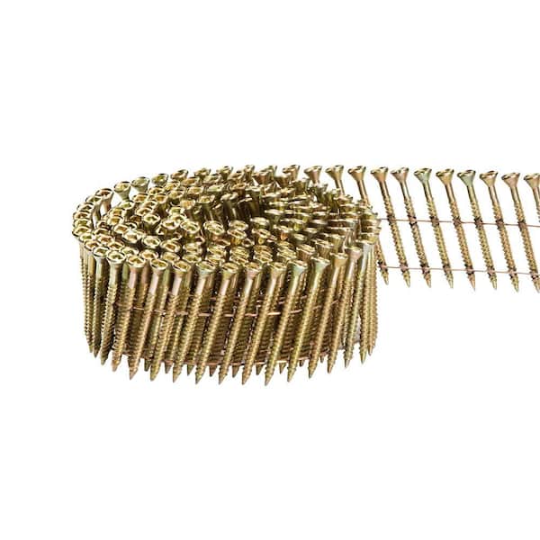 Scrail 2-1/2 in. x 1/9 in. 15-Degree Wire Coil Philips Head Nail Screw Fastener (2,000-Pack)