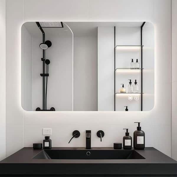 ZXDDMS 24 in. W x 36 in. H Rectangular Frameless Backlit LED Light