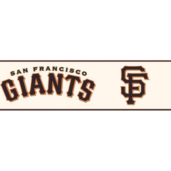 Major League Baseball Boys Will Be Boys II San Francisco Giants Wallpaper Border