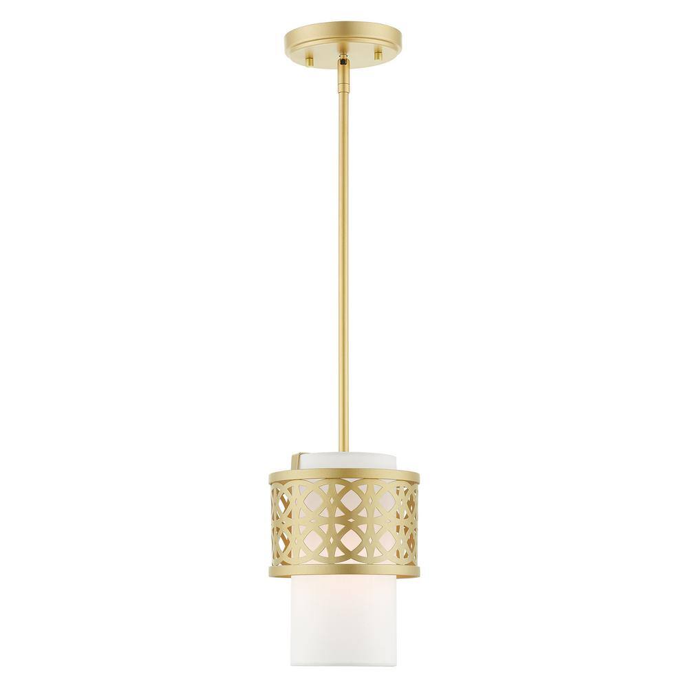Soft Gold Mini Drum LED Pendant Light