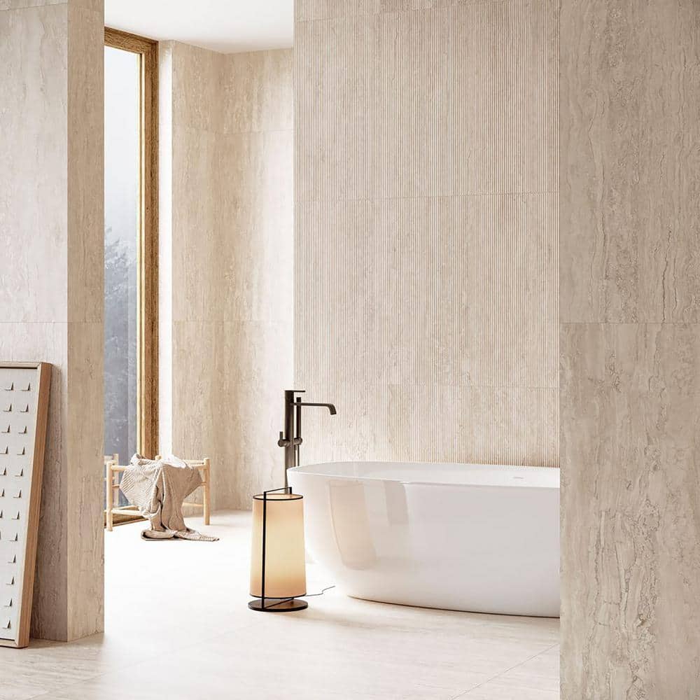 Ivory Matte Porcelain 12" x 24" Rectified Tile