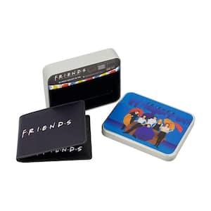 Friends Logo Bifold Sport Wallet, Slim Wallet with Decorative Tin Unisex