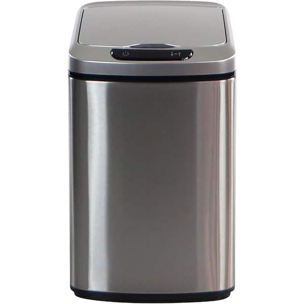 Hanover 2.3 Gal. Stainless Steel Metal Household Trash Can with Sensor Lid