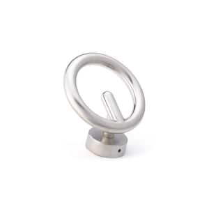 3-3/8 in. (86 mm) Brushed Nickel Contemporary Wall Mount Hook