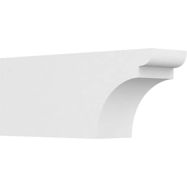Ekena Millwork 5 in. x 8 in. x 20 in. Yorktown PVC Rafter Tail Brace