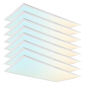 2x4 FT 3750/5000/6250 Lumens Integrated LED Panel Light 3 Color Options 3500K/4000K/5000K Dimmable 30/40/50W 8-Pack