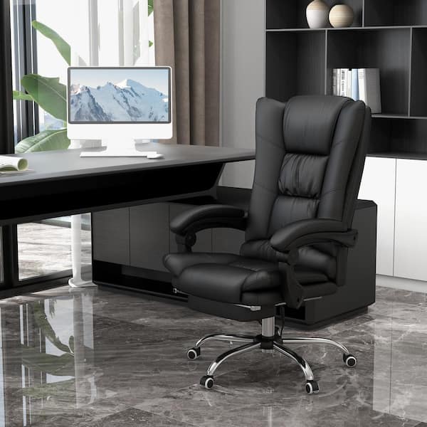 Vinsetto Black PU Leather Massage Chair