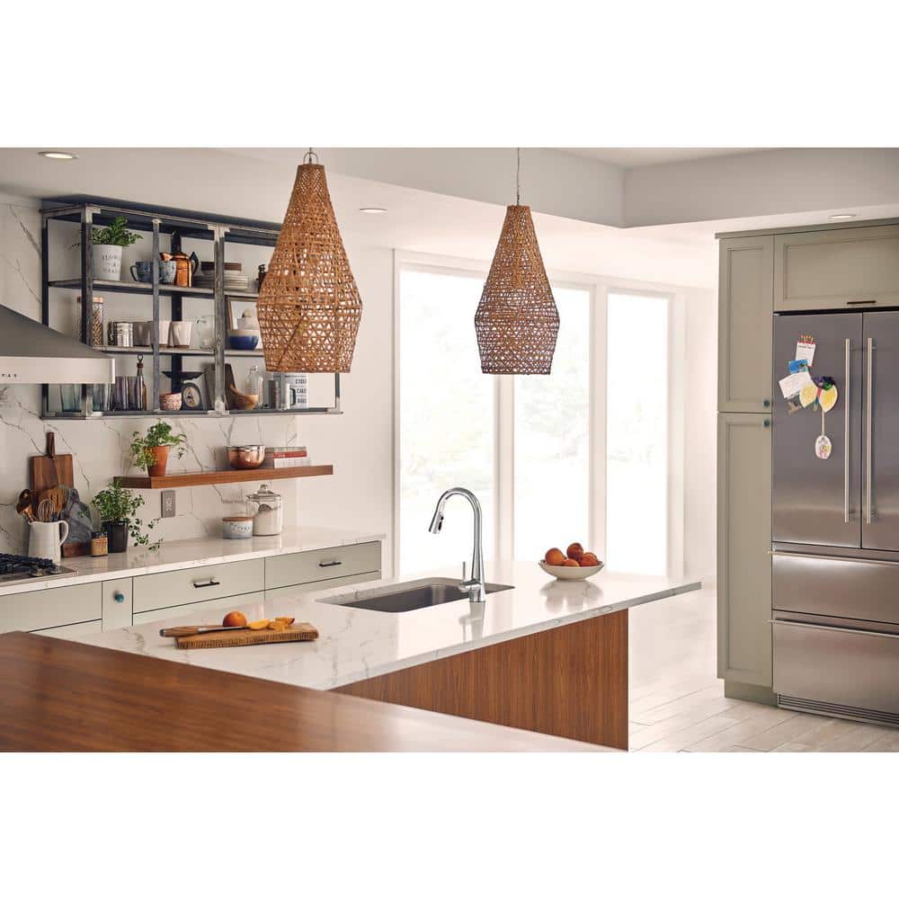 Sleek Modern Chrome Pull-down Kitchen Faucet with Touchless Activation