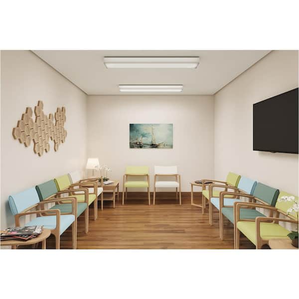 4 ft. 40-Watt White Integrated LED UNV Voltage Premium Wraparound Light
