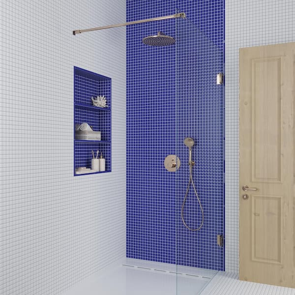 Blue 11.8 in. x 11.8 in. 1 in. x 1 in. Polished Glass Mosaic Tile (9.67 sq. ft./Case)