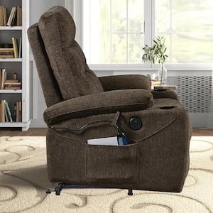 Brown Polyester Standard (No Motion) Recliner