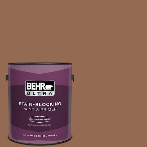 BEHR ULTRA 1 gal. #240F-6 Sable Brown Extra Durable Eggshell Enamel Interior Paint & Primer