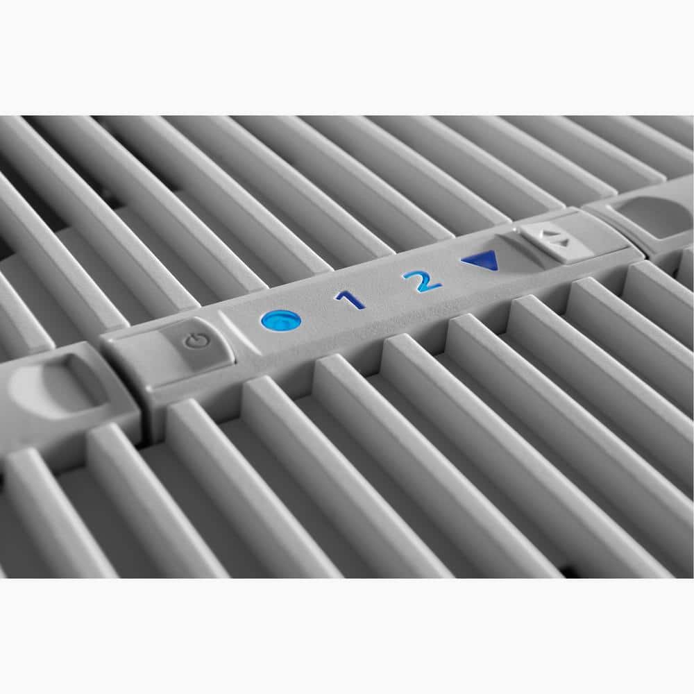 Compact White and Gray Floor-Standing Air Humidifier and Purifier