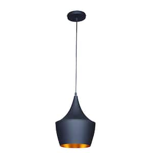 Berkley Black and Gold Single Light Pendant