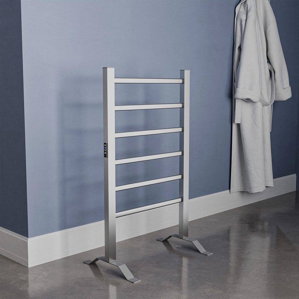 Naples Aluminum Floor-Standing 6-Bar Towel Warmer