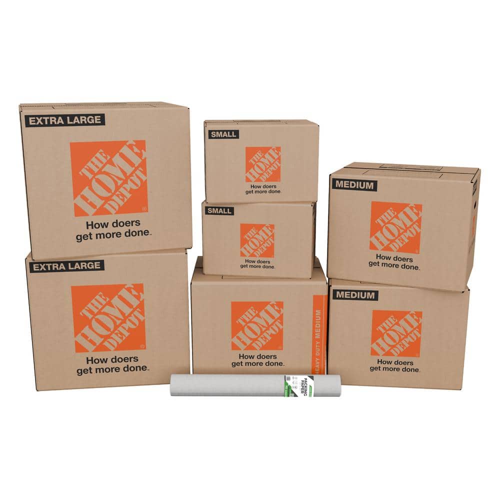 7 Box Bathroom Moving Kit