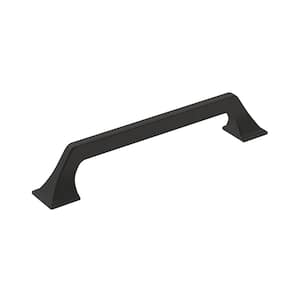 Exceed 6-5/16 in. (160mm) Modern Matte Black Arch Cabinet Pull