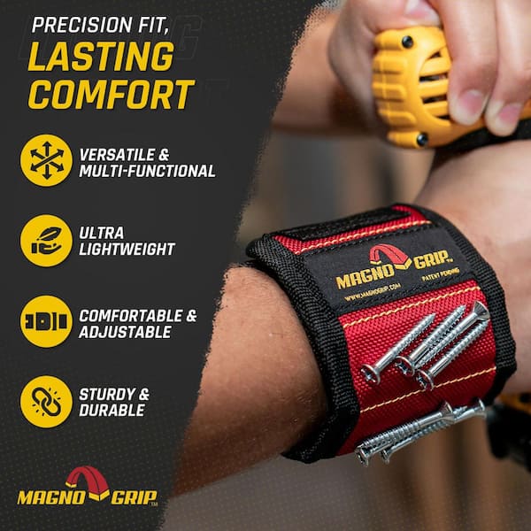 MagnoGrip Magnetic Wristband and Magnetic Belt Clip Set (2-Pack