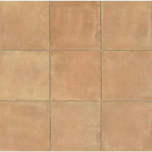 Bedrosians Cotto Nature Square 14 in. x 14 in. Glossy Cerdena Porcelain ...