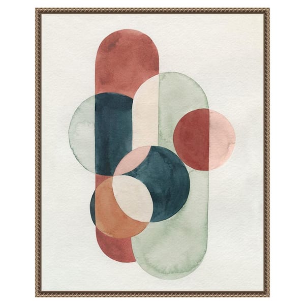Amanti Art Loops and Bounds I by Grace Popp 23 in. W x 28 in. H. Canvas Wall Art Print Framed in Bronze