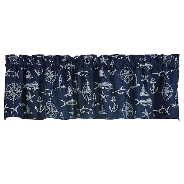 Captain's Quarters Navy Valance