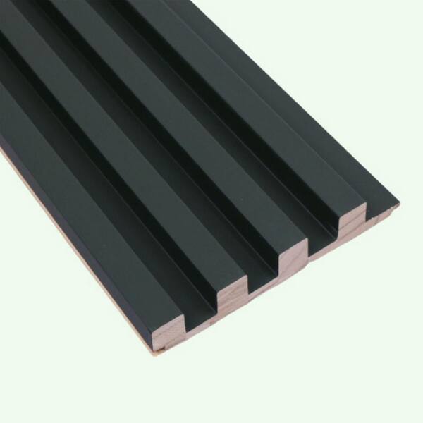 Ejoy 6 in. x 93 in. x 0.8 in. Wood Solid Wall Cladding Siding Board in Dark Green Color (Set of 3 piece)
