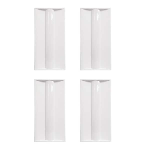 2 ft. x 4 ft. White Integrated LED Troffer Light up to 7000 Lumens, Dimmable 5 CCT Ceiling Light, 120–277V, 4-Pack