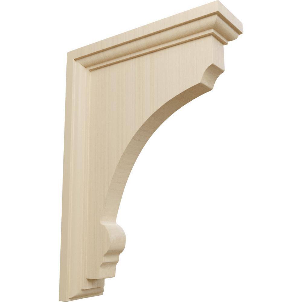 Large Rubberwood Thompson Bracket in Natural Finish