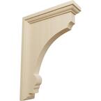 2-1/2 in. x 10 in. x 7 in. Rubberwood Large Thompson Bracket